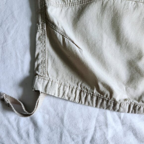 Men's 38 Shorts Point Zero Flat Front DNM Original Beige Cotton Zip Button - Picture 5 of 14